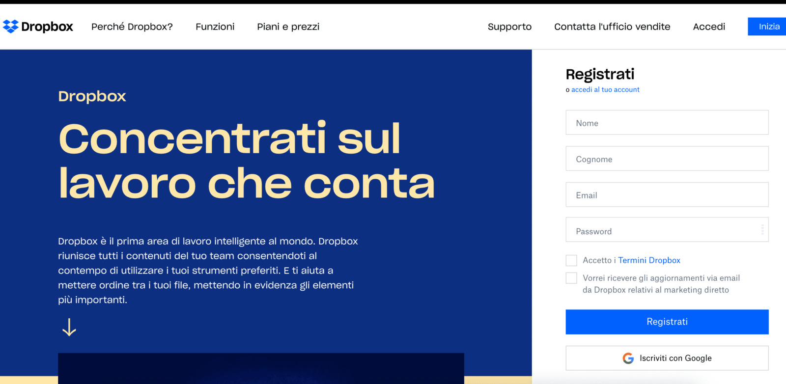 dropbox come funziona