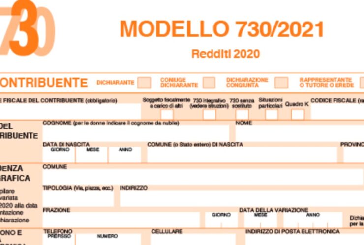 Dichiarazione dei redditi 2021